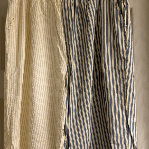 AERIE off-duty seersucker trouser PJ size XL - Picture 7 of 8